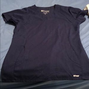Like New Greys Anatomy Scrub Top - Navy